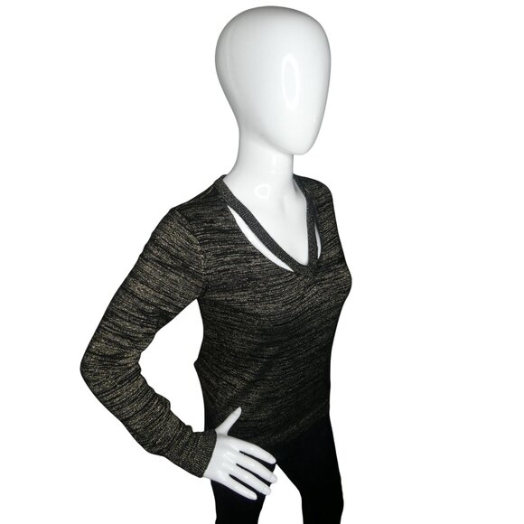 Carmen Marc Valvo Women's Medium Gold Top Size M - Picture 2 of 6